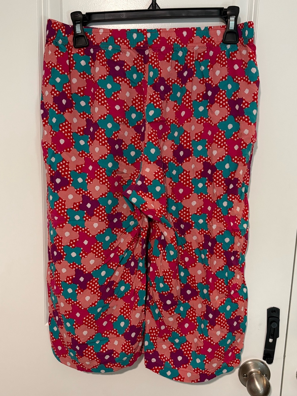 Uniqlo x SOU SOU Floral Wide Leg Cropped Pants Size M 100% Rayon
